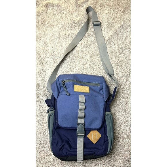 L.L. Bean Classic Campus Electronic Tablet Bag Crossbody Blue - Picture 15 of 16